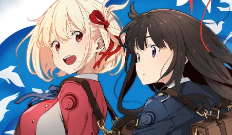 Affiche de Lycoris Recoil, l'anime original populaire au Japon