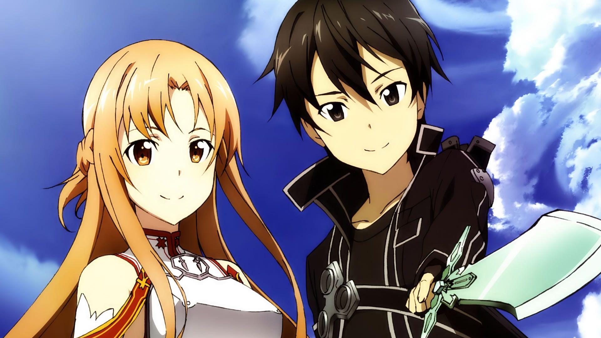 Kirito et Asuna de Sword Art Online, un anime dont la qualité a fluctué