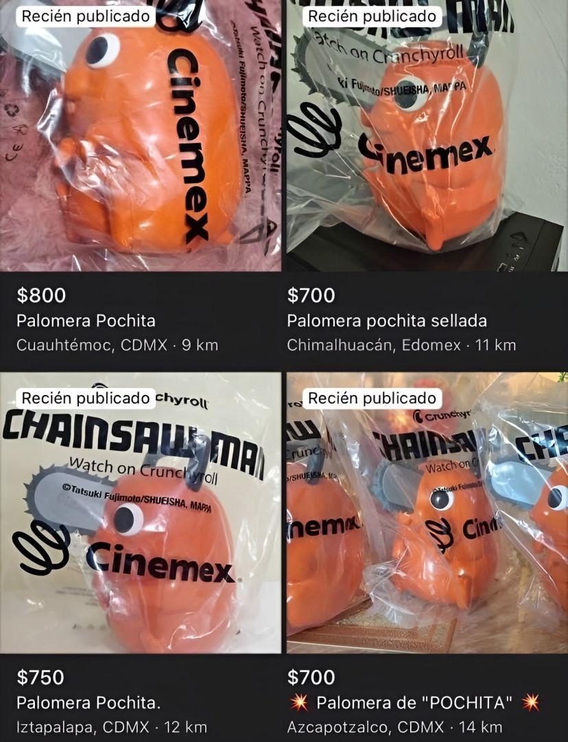 Annonce de revente de la palomera Pochita sur une plateforme en ligne.