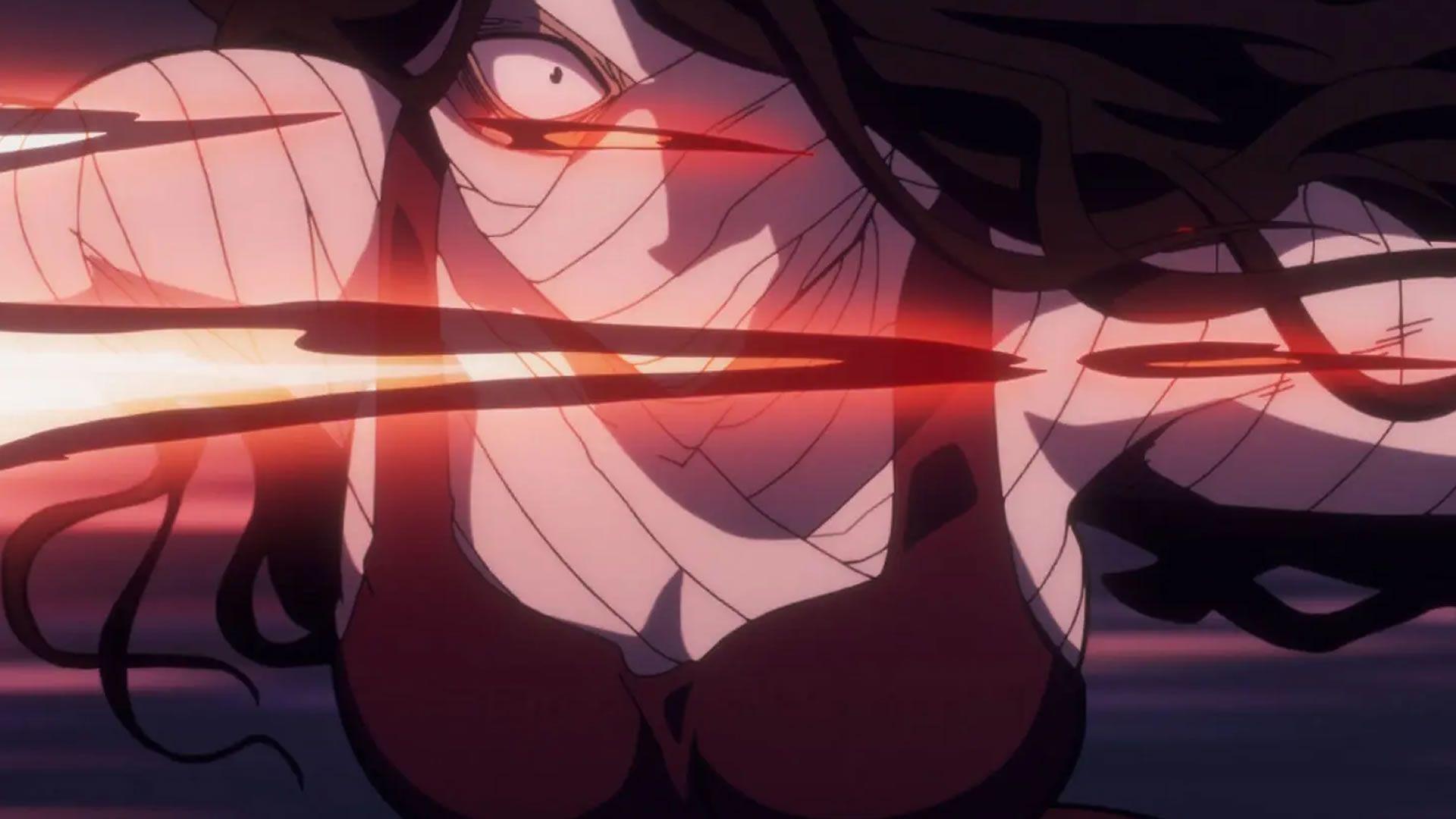 Autre capture d'écran de l'épisode 3 de One Punch Man saison 3 où Royal Ripper apparaît avec une apparence féminine