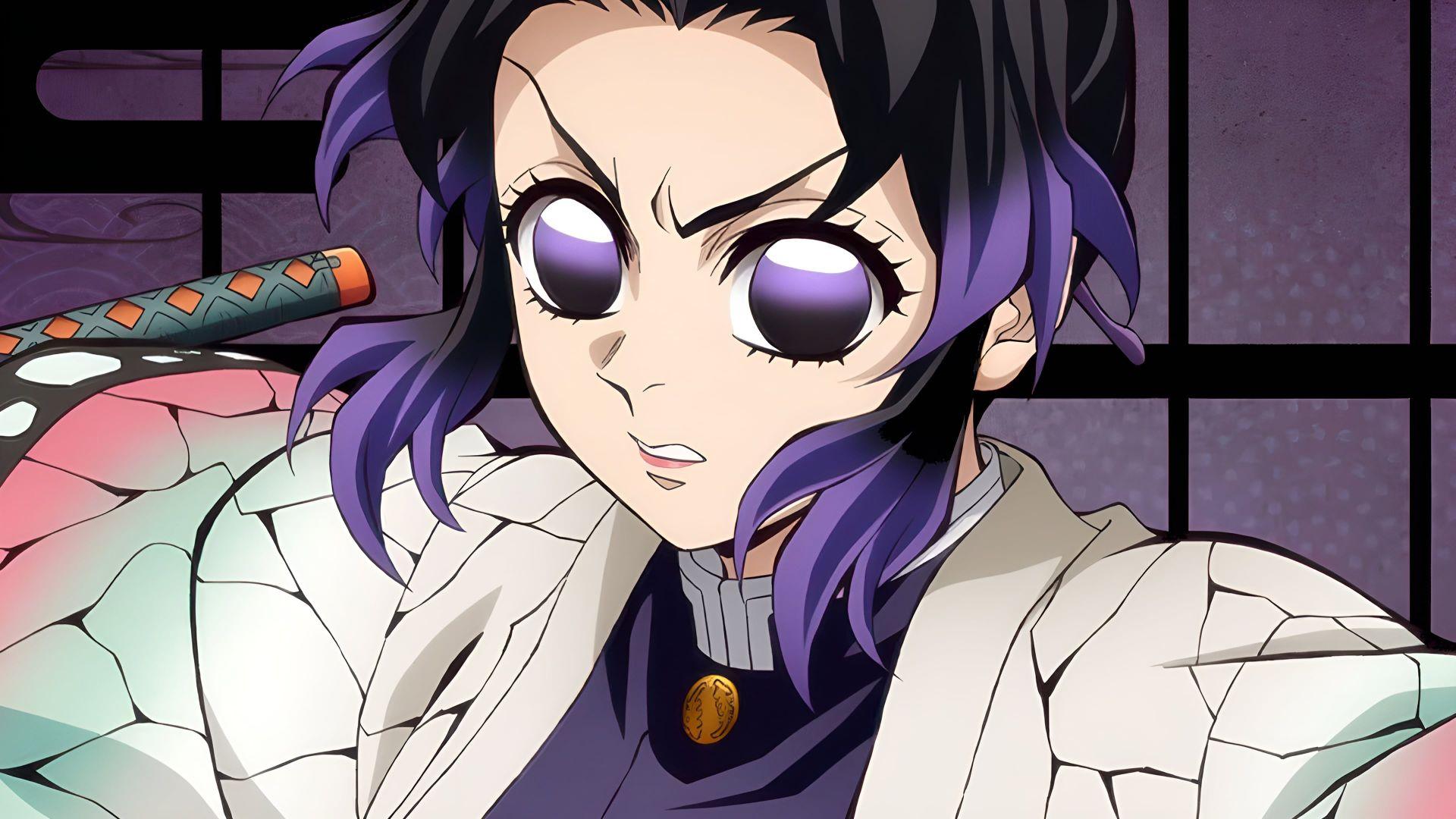 Shinobu Kocho, Hashira de Kimetsu no Yaiba, en plein combat