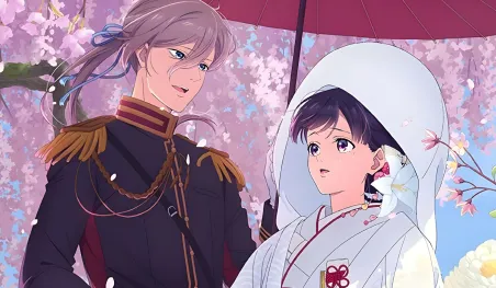 Illustration promotionnelle de My Happy Marriage annonçant un arc spécial