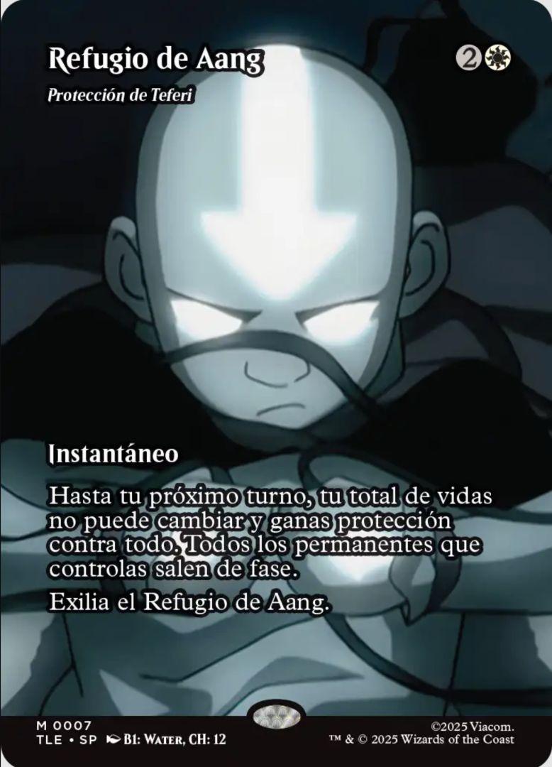 Carte Magic: The Gathering d'Aang, illustration de l'Avatar enfant