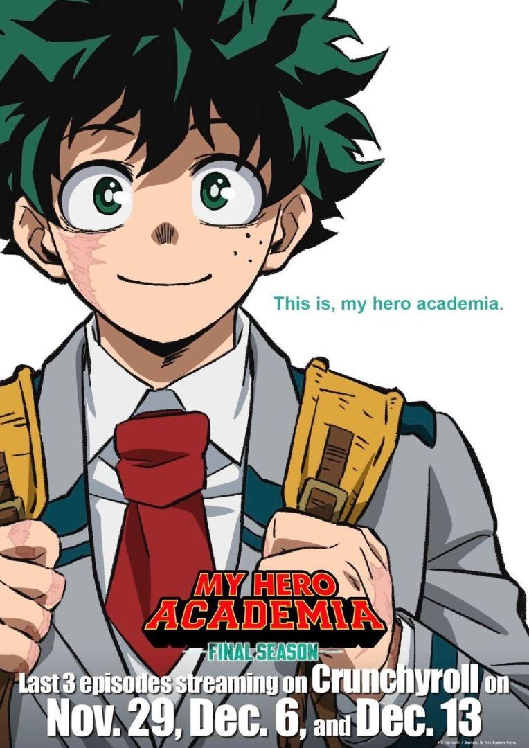 Visuel émouvant d'Izuku Midoriya pour l'épilogue de My Hero Academia