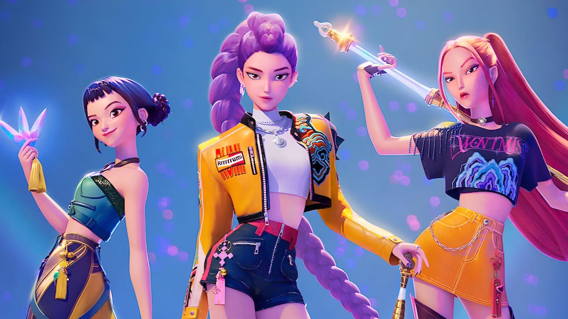 Scène du film d'animation KPop Demon Hunters, un phénomène mondial