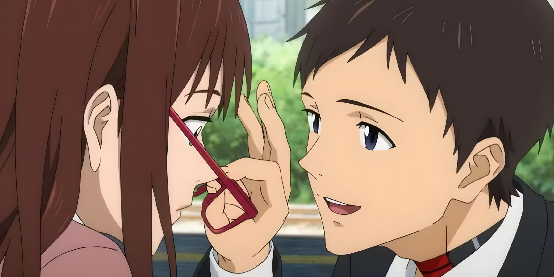 Shinji et Mari dans le final de Rebuild of Evangelion, symbolisant un nouveau départ