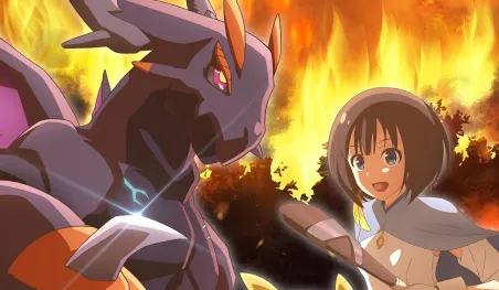 Affiche promotionnelle de l'anime isekai Reincarnated as a Dragon Hatchling